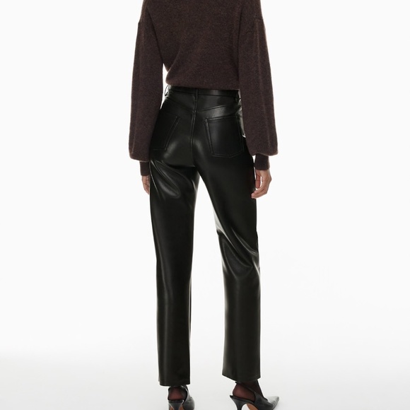 Wilfred The Melina Pant | Black Vegan Leather | Size 4 - Picture 3 of 9